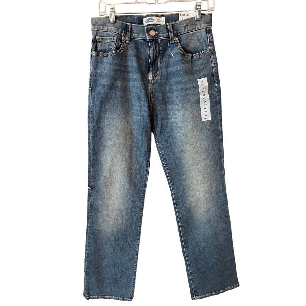 Old Navy Womens Size 18 Boot-Cut Jeans Built-In Flex Adjustable Waist Medium NEW - Picture 3 of 9